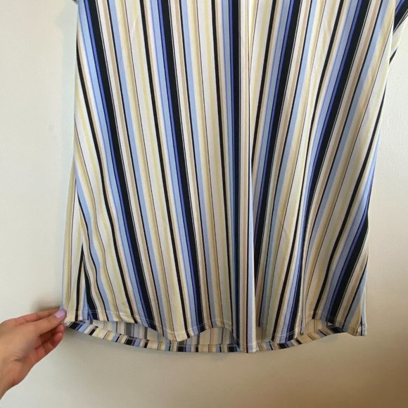 WHITE HOUSE BLACK MARKET Summer Striped Tank Top Camisole Size Medium - Picture 4 of 6